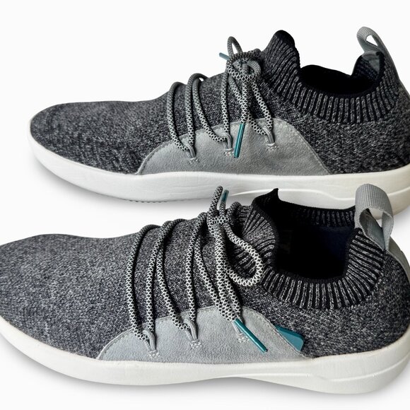 Vessi Womens Cityscape Classic Gray White Knit Lace Up Lightweight Shoes Size 8 - Picture 2 of 7